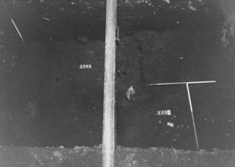 Excavation photograph: area X - record shot before shoring.