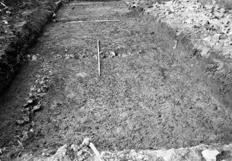 Dunfermline, Priory Lane, former Lauder Technical College, excavations.
Excavation photograph : trench 6 - showing ? modern drains.