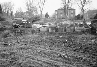 Dunfermline, Priory Lane, former Lauder Technical College, excavations.
Excavation photograph: trench 17 - location.