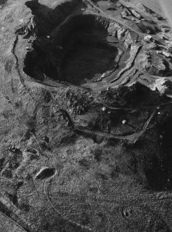 Aerial view of Dunion Hill pre-excavation.
