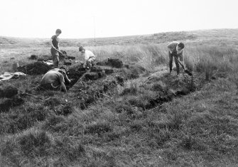 Excavation photograph from East Rhins Burnt Mounds project.