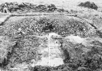 Excavation photograph from East Rhins Burnt Mound project.