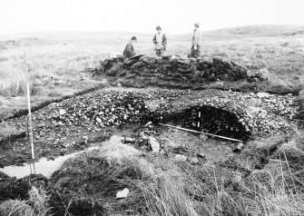 Excavation photograph from East Rhins Burnt Mound project.