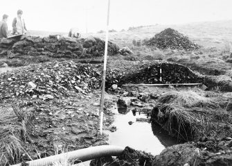 Excavation photograph from East Rhins Burnt Mound project.