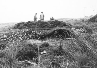 Excavation photograph from East Rhins Burnt Mound project.