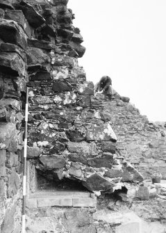 Excavation photograph - fireplace 2 - W ingo showing salt-box