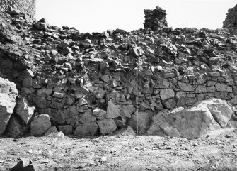Excavation photograph - N barmkin wall