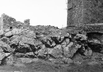 Excavation photograph - W barmkin court from S