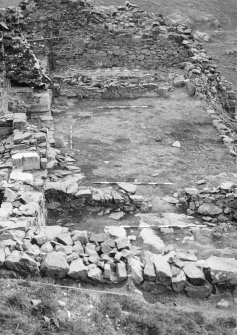 Excavation photograph - Rooms I, II and III - from E later levels