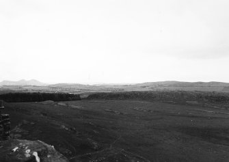 Excavation photograph - view from tower-house