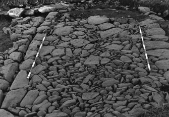 Excavation photograph : trench A - floor of barmkin close up.