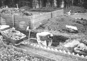 Trench 2 during excavation - from NW