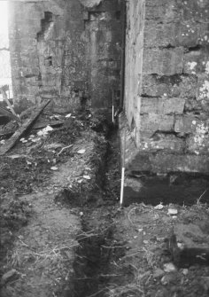 Yester, St Bathan's Chapel (Yester Chapel): Excavation photograph - Trench 6 - from N