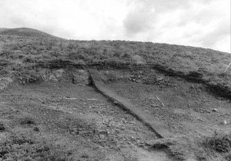 Excavation photograph : area II - f208, looking east.