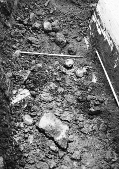 Excavation photgraph : east end of the area, from south-east.