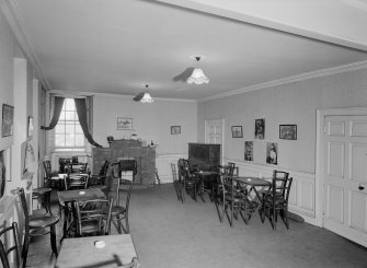Interior view of Carlyle House, Haddington, showing lounge.