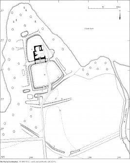 Publication drawing; Plan of Lochamaben Castle (Peel of Lochmaben).