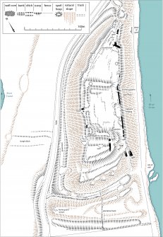 RCAHMS Roxburgh Castle, plan (without phasing).