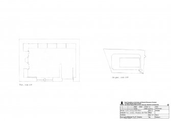 Cambo House, Curling Pond: Plan scale 1:20 and site plan scale 1:500, generated by SPAB Scholars
