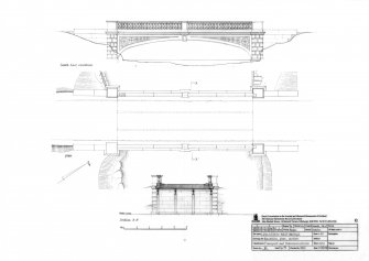 Linlathen House, West Bridge: Elevation, plan and section