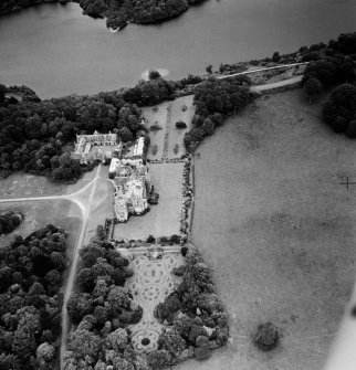 Oblique aerial view from W.