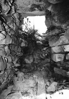 Stair-foot guard cell looking up the stair.