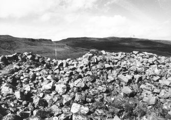 View across broch towards probable entrance.