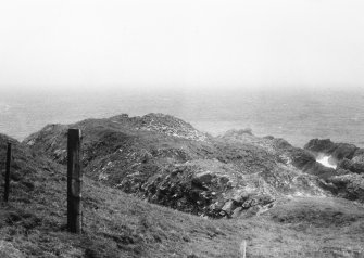 View of site along rock ridge.