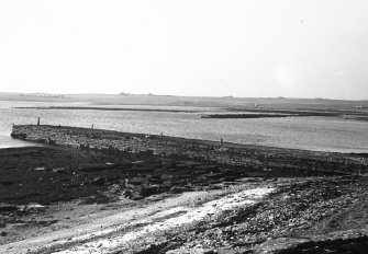 View of main pier from NE, with remains of jetty.