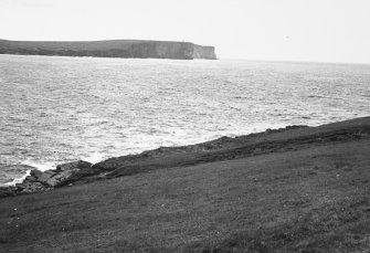 Building on the 'Peerie Brough'.  From N (main island).