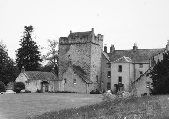 View from North West showing original tower-house