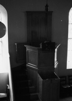 Plockton, Innes Street, Plockton Parish Church, interior.
General view of pulpit.