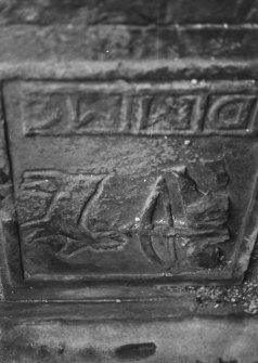Part of tombstone to Duncan MacMorrach, 1623