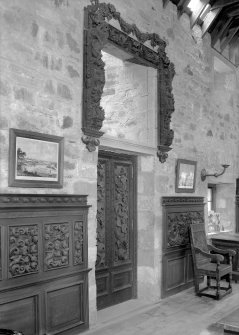 Gask Old House, interior.
Detail of the woodwork from Stonebyres Castle demolished 1934.
