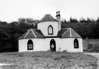 General view of kennels converted into cottage from north east