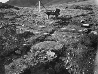 View of excavation trenches II and III