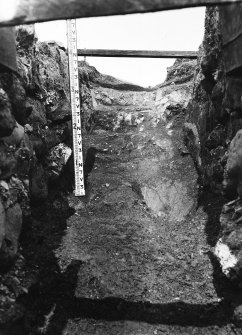 View of excavated souterrain entrance