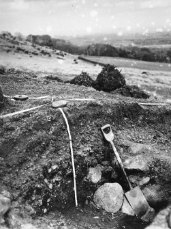 Excavation photograph: fort bank, section I.