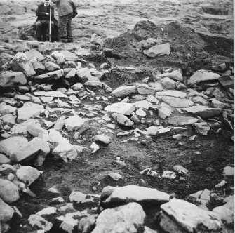 Excavation photograph - hut-circle 2 looking north-west.