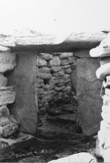 Excavation photograph: Gate in passage A.