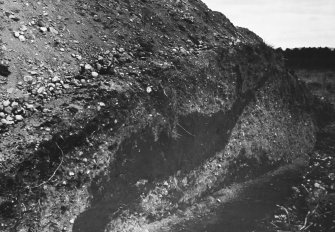 Excavation photograph  (at NO 167 402): W section from S (as PT/5483)