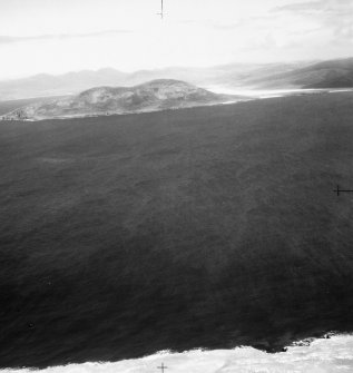 General oblique aerial view looking across the Sound of Harris towards Chaipaval, taken from the SW.