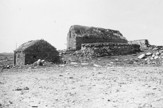 Outbuildings and horse whin from North.