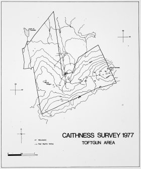 Toftgun survey area map 1:10560 Ink