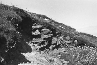 Possibly a survey photograph of a part of the broch?