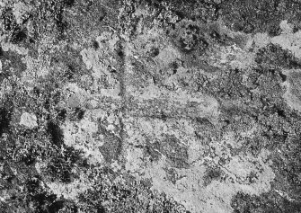 Detail of inscised cross.