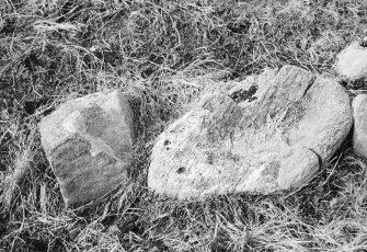 Detail of stones in graveyard.