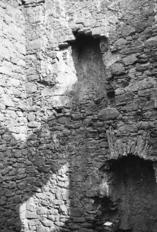 View of ruined interior.