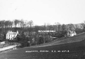 Copy of historic photographic view from SW.