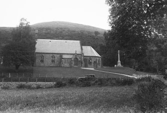 Copy of historic photograph showing view from SW.